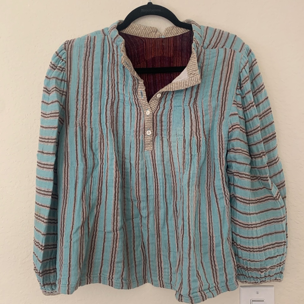 Ace & Jig Aqua Blouse Medium
